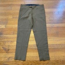 VTG 60s 70s Sears Perma Press Brown Chino Slim Taper Dress Pants 31x29 USA