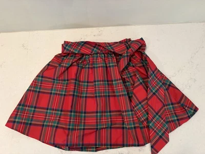 Vineyard Vines Schottenkaro Seidenmischung Rock mit Krawatte Größe Xxs - Bild 1 von 4