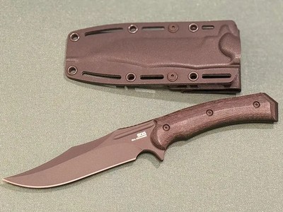 SOG SEAL Commander Fixed Blade Knife Black Micarta (5.25'' Black)