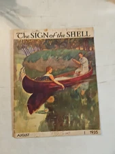 Vintage August 1935 Shell Oil Gas Booklet To Dealers. The Sign Of The Shell