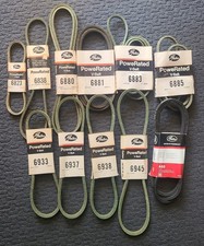 Gates PoweRated V-Belt variety Lot of 11 see list for sizes Auto / Mower