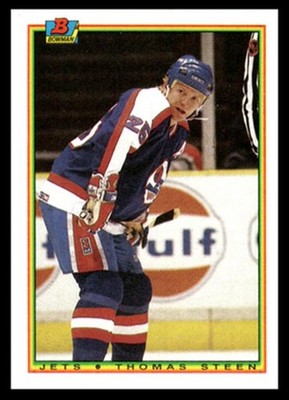 1990-91 Topps  Bowman Thomas Steen #133 Winnipeg Jets NHL Hokey 