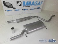 Imasaf Auspuffset Mitteltopf+Endtopf für VW Golf 1 Cabriolet (155) 1.8 1984-1992