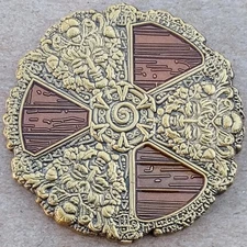 Geocoin Club (GCC) May 2014 - Medieval Shield - Activated & Adoptable - TB6HD2F