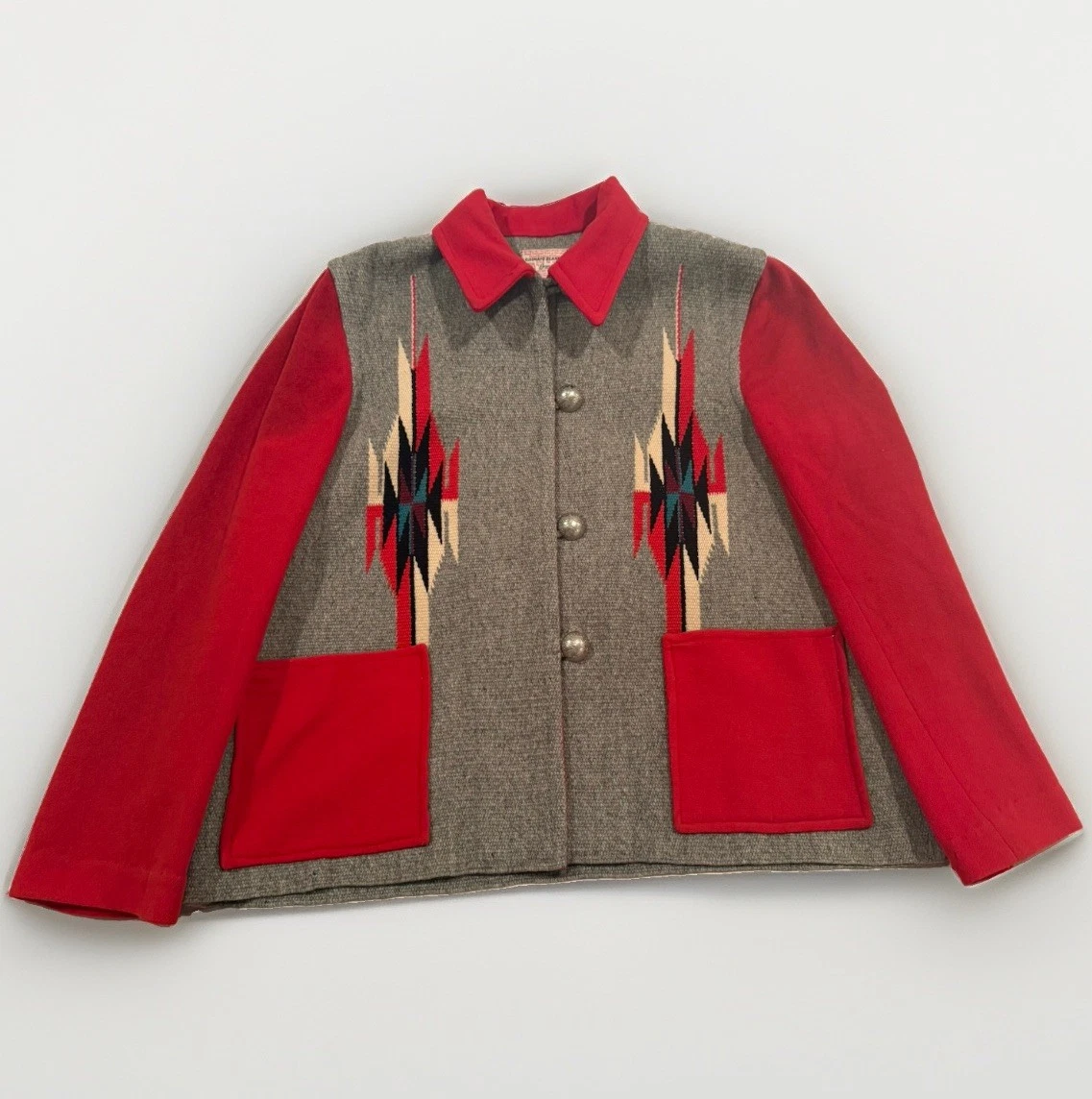 Red 100% Wool Vintage Outerwear Coats & Jackets for Men for sale