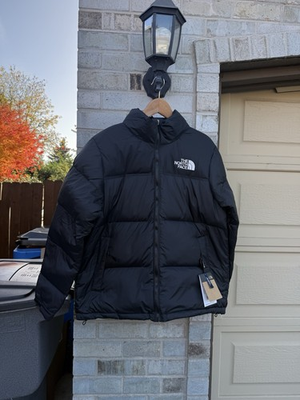 #ad The North Face Men#x27;s M Black Puffer Jacket Full Zip Mid Length Outdoor $140.00