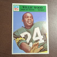 Philadelphia Gum 1966 Philadelphia Willie Wood #90 Green Bay Packers NFL Card