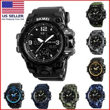 Mens Watch Army Military Analog Digital Waterproof Sport FREE SHIP USA