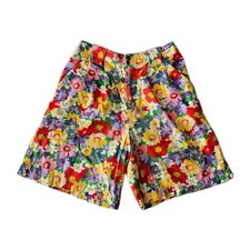 Vtg Liz Claiborne Floral High Waist Trouser Shorts Garden Spring Cottagecore 28