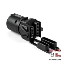 Trailer Plug Adapter 7 Pin Round to 4 and 5 Flat Blade Trailer 7 to 4/5 PIN