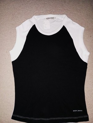 Shirt-Top von ALPIN SPORT--Schwarz weiß--Größe M