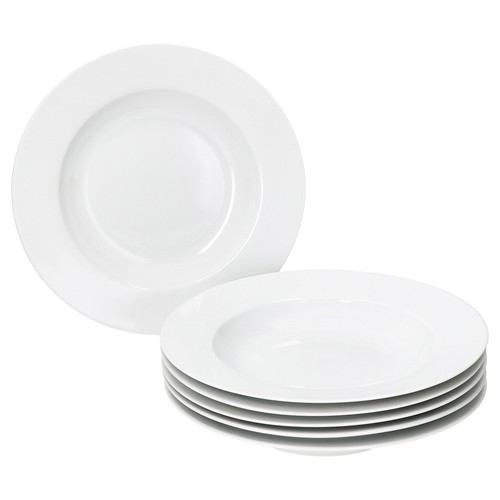 6er Set Tommy Suppenteller weiß 200ml Porzellan 6 Personen tiefe Teller Pasta - Bild 2 von 6