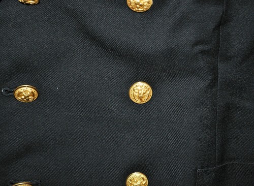 VTG 1973 US Navy CPO FC Fire Control Dress Blue Jacket Service Stripes Bullion b - Picture 4 of 8