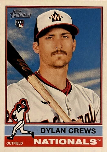 2025 Topps Heritage #247 Dylan Crews Rookie Washington Nationals RC
