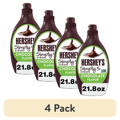Chocolate Syrup 4 Pack 21.8 oz Gluten Free Dessert Topping Squeeze Bottle New