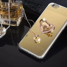 Universal 360 Rotating Finger Ring Stand Holder For Cell Phone Tablet PINK HEART