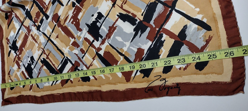 ANNE FOGARTY Abstract ALL SILK Scarf Vintage JAPAN Signature David E. Schwab - Picture 6 of 22