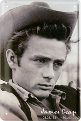 Blechschild 20x30 James Dean US Film Kult Schauspieler Kino Legende Cafe Bar