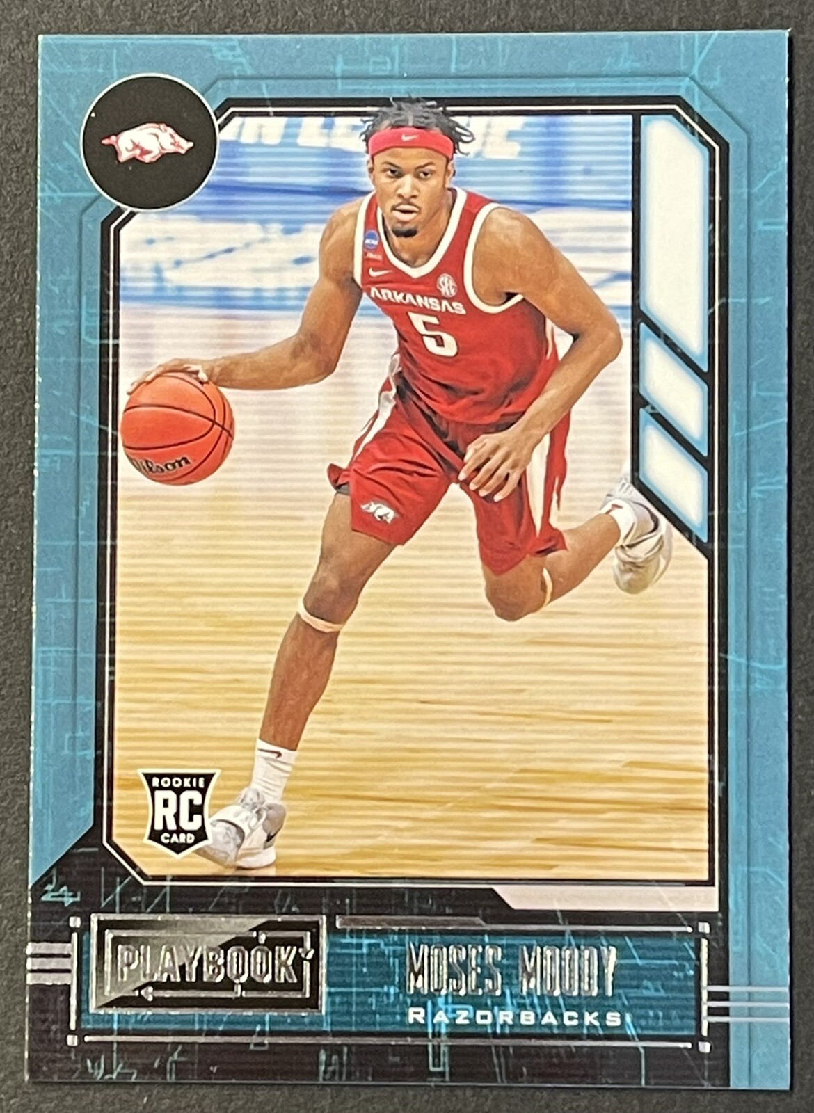 2021 Panini Chronicles Draft Picks Playbook Moses Moody Rookie RC #328 Warriors