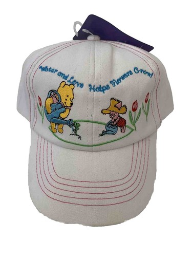 90s Disney Pooh Baseball Cap Hat Colorful Kidcore NWT Vintage 90s Snapback Hat Baseball Cap Winnie the Pooh Bear  main image 2