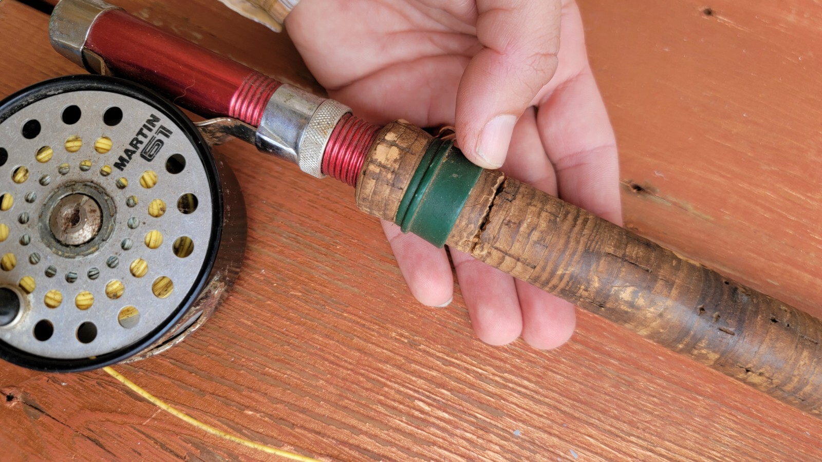 Vintage Martin 61 Fly Fishing Reel With 7ft Two Piece Fly Rod eBay