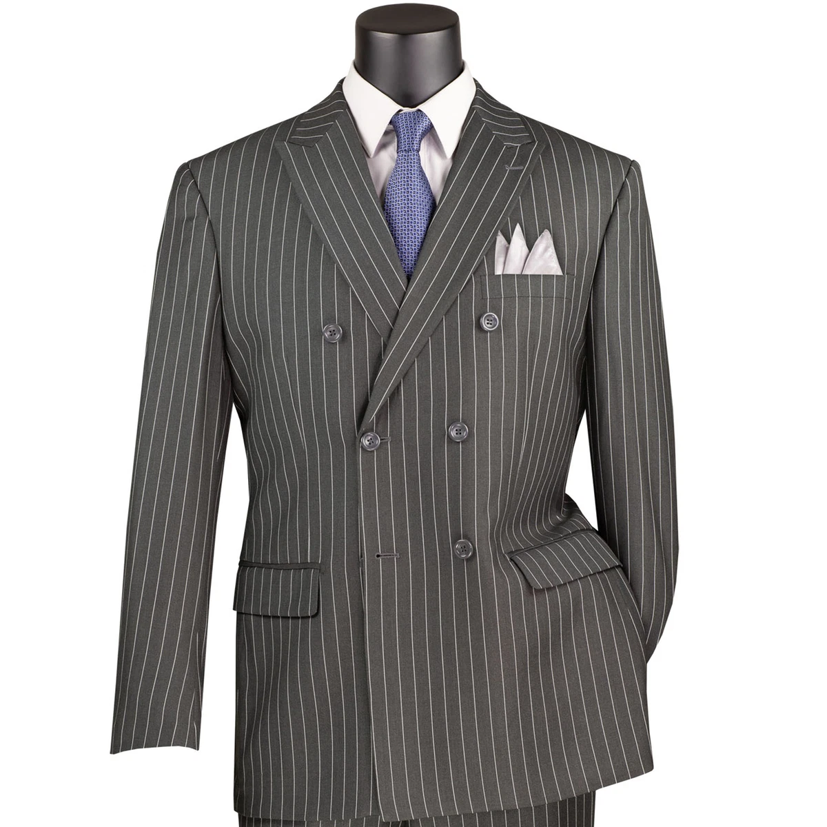 Double-Breasted Big & Tall Striped Suits & Blazers for Men for
