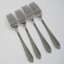 OneidaCraft-Tempo-Design-Stainless-Oneida-Dinner-Fork-Ribbed-1994-Spoon-Lot-of-8