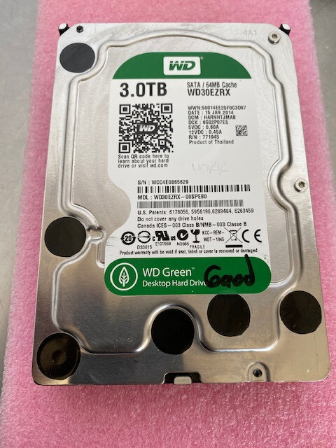 WD Green 3TB WD30EZRX-00SPEB0 6.0GBP/s 3.5