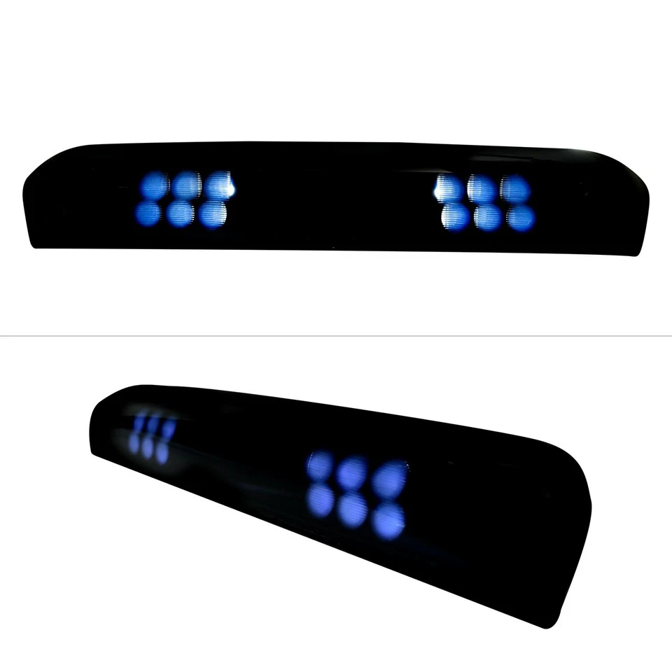 Tercera luz de freno LED negra/humo Recon 264118BK para Dodge Ram 2002-2009 Foto 4 de 4