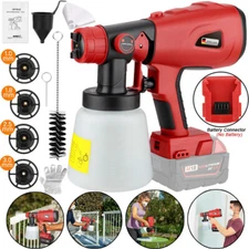 200W Cordless Paint Sprayer Gun for Milwaukee 18v Battery Brushless Motor 800ML