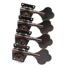 4 Right,Vintage Open 4 Strings Bass Tuning Pegs Tuners Machine Heads Red Copper