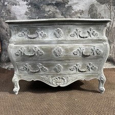 Amazing Original French Antique Chest of Drawers Commode Chateau Paint P&P FREE