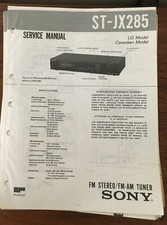 Sony ST-JX285 Tuner Service Manual Original 