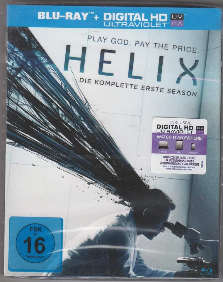 "HELIX" - Komplette Staffel 1 - SciFi Thriller - 3 Disc BLU RAY im Pappschuber - Bild 1 von 2