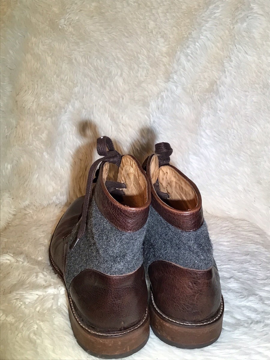 McCarren & Sons Mens 10 Leather Lace/ Wool Up Boots | eBay display picture 1