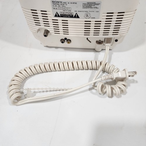 Vintage Sony Trinitron Color TV 9” KV-9PT40 W/ OEM Remote - Picture 7 of 9