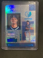 2021-22 Contenders Ziaire Williams Permit To Dominate SSP Memphis Grizzlies