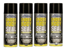 4 X 400ML BLACK UNDERSEAL SPRAY PAINT FOR CARS UNDER BODY CAR SEAL PROTECTION