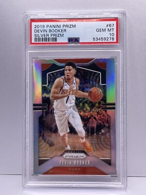 2019-20 Panini Prizm Devin Booker #67 SILVER PRIZM PSA 10 2019-20 Panini Prizm Devin Booker #67 SILVER PRIZM PSA 10