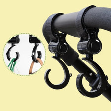 Baby Stroller Hook Multi Purpose 360 Degree Rotating Stroller Hanging Hooks 2pcs