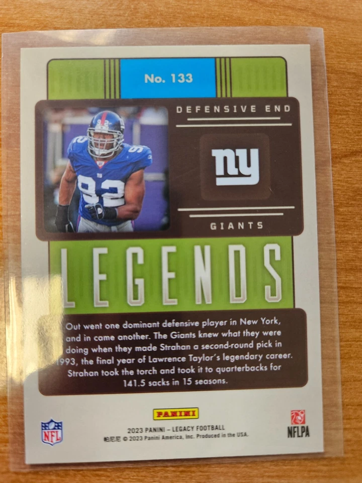 2023 Panini Legacy - Legends Red #133 Michael Strahan /299 - Image 3 of 3