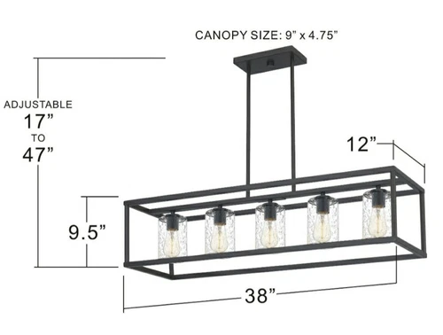 Quoizel NHR3538OZ New Harbor Island Light Old Bronze - Picture 3 of 3