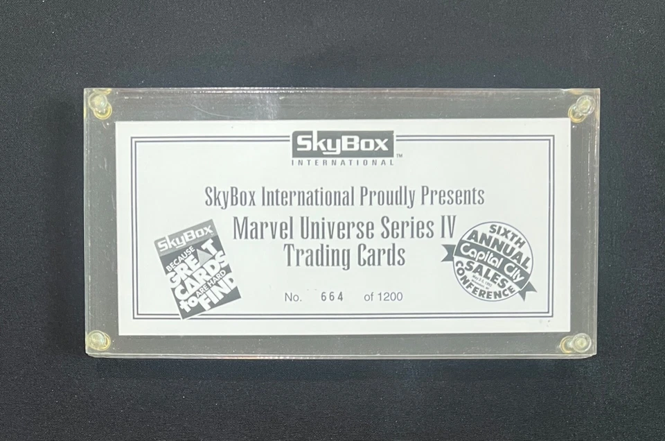 1993 MARVEL UNIVERSE RED FOIL COMIC CARD UNCUT PROMO SPIDER-MAN SHEET NM/M RARE - Image 2 of 3