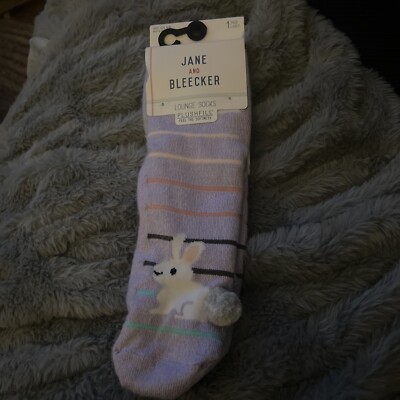 jane bleecker slipper socks purple