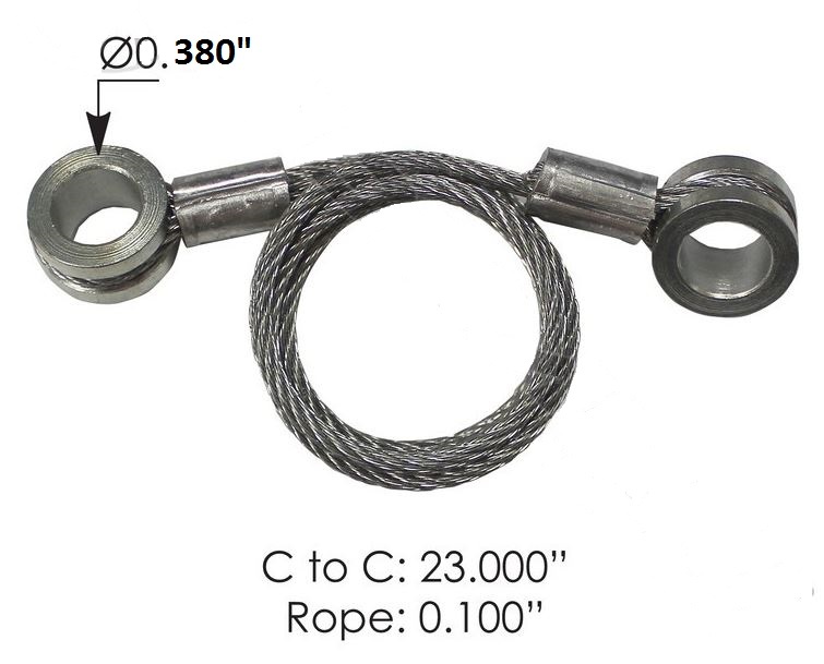 鉄棒 PETERBILT 379 HOOD RESTRAINT CABLES (23