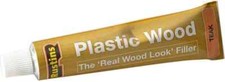 RUSTINS PLASTIC WOOD FILLER TEAK OAK NATURAL 25G WATERPROOF INTERIOR EXTERIOR