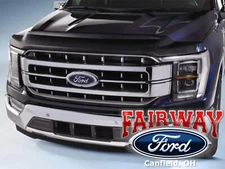 21 thru 25 F-150 F150 Ford Aeroskin Textured Hood Deflector Shield - Lays Flat