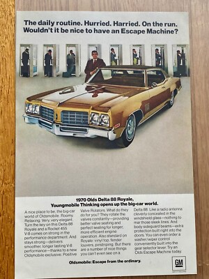 Oldsmobile Olds Delta 88 Royale MY ´70 Original 1969 Vintage Advert Werbung