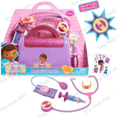 NEW Disney Doc McStuffins Doctor's Bag Set 6 Pieces Pretend Play Toy