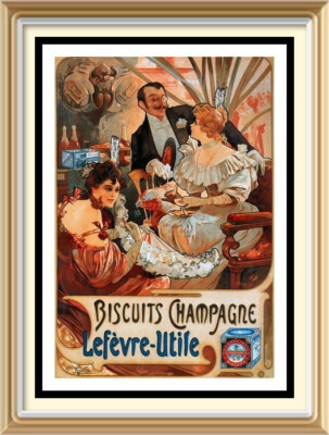 Alphonse Mucha Jugendstil Damen Werbeposter Retro Wohnkultur 7x5 Wanddruck